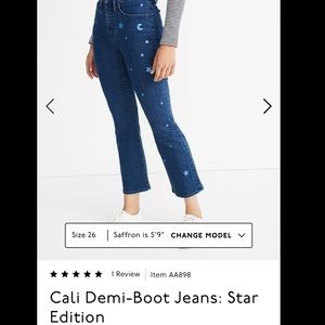 Madewelll Cali Demi Boot Jeans: Star Edition
